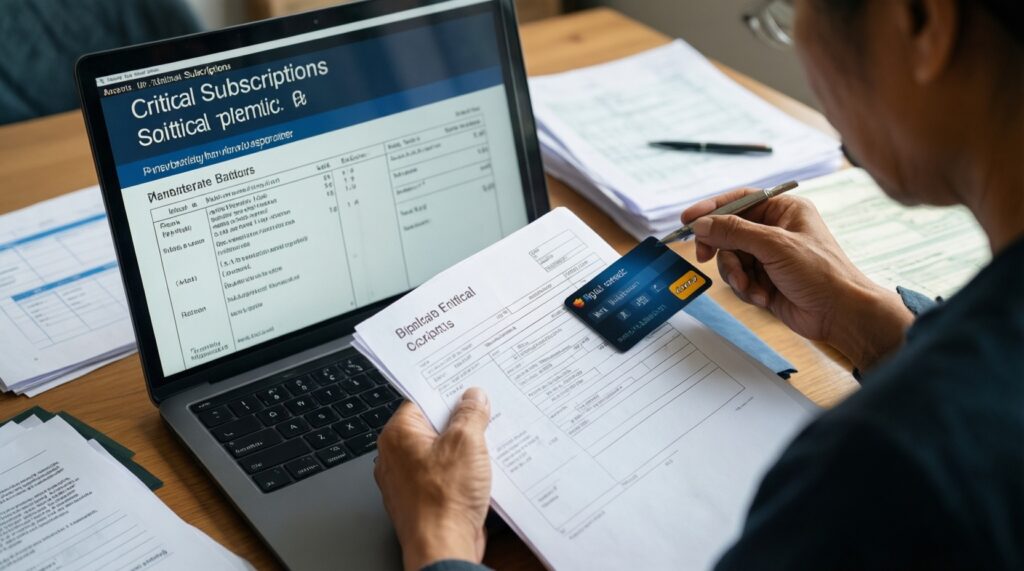 Скрытые расходы: подписки, комиссии, 